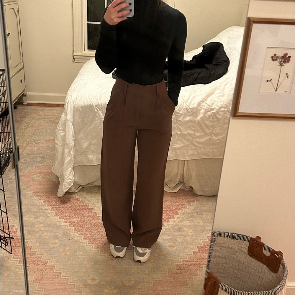 Abercrombie tailored relaxed straight pants